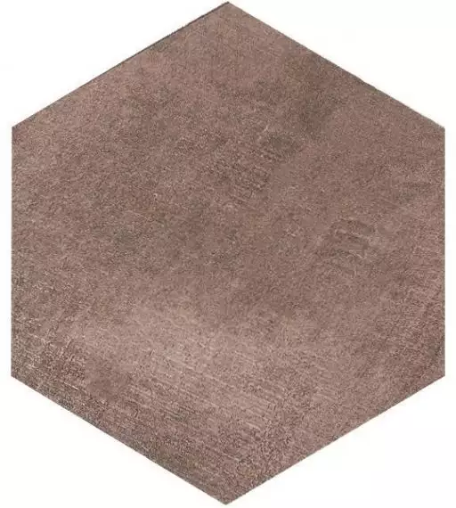 1047331 DOCKLANDS BROWN HEXAGONE 24x27,7