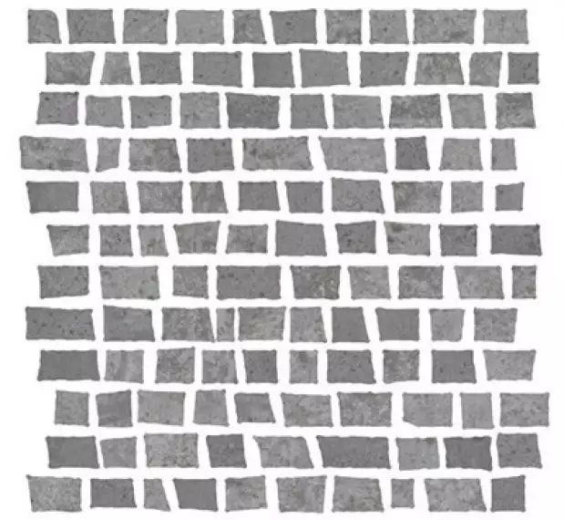 1062375 Мозаика Mosaico Costruire Random Metallo Titanio 30х30