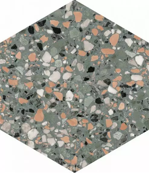 123384 Terrazzo Teal 32x36.8