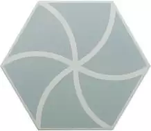 127009 FANCY WAVES BLUE R10 20x23