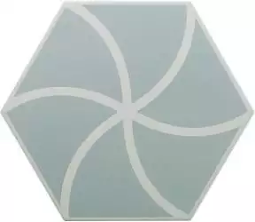 127009 FANCY WAVES BLUE R10 20x23