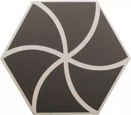 127011 FANCY WAVES GRAPHITE R10 20x23