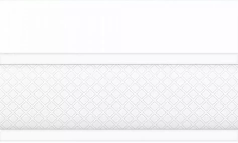 13-01-1-25-43-00-1451-0 Плитка Бордюр объемный Катрин белый 15x25