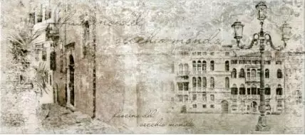 137672 Декор Граффито Сити Серая 20*45