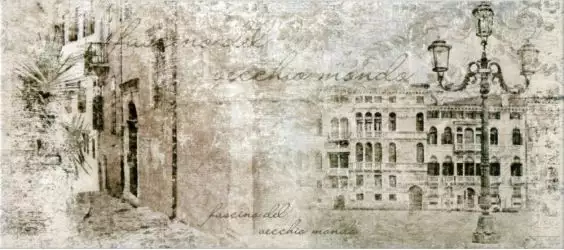 137672 Декор Граффито Сити Серая 20*45