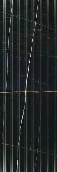 14035R Плитка Греппи черный структура обрезной 40*120