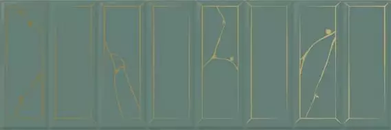 1664-0214 Роса Рок декор зеленый 20x60