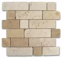 184996 Mosaico Travertino Brick 30,5x30,5