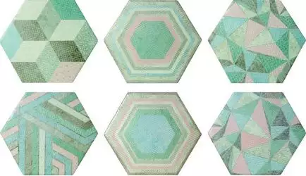 187462 Portland Hexagon Deco 21,5x25