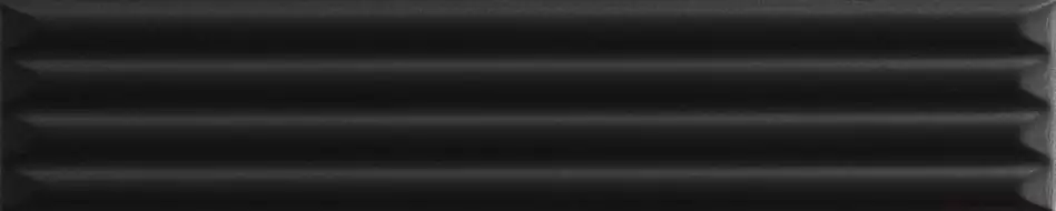 192122 Плитка Up Cannettato Black Matte 25x5