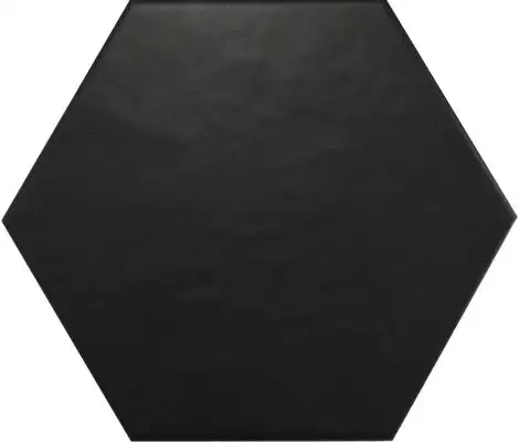 20338 Hexatile Negro Mate 17.5*20