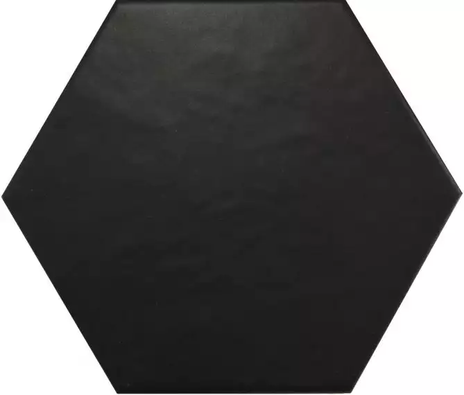 20338 Hexatile Negro Mate 17.5*20
