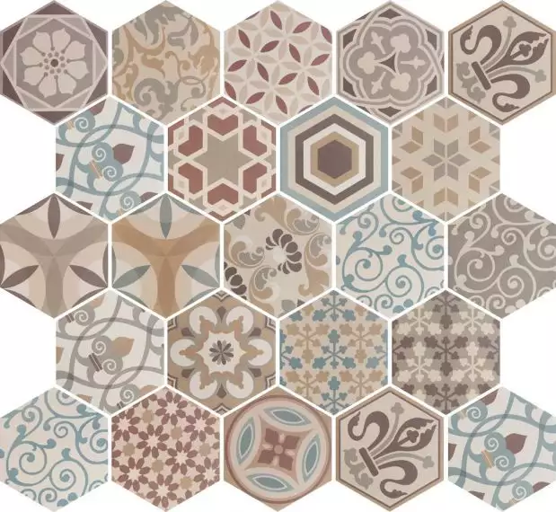 21356 Hexatile Harmony Colour 17,5*20