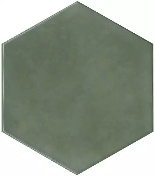 24034 Плитка Флорентина зеленый глянцевый 20x23,1