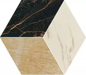 240460 MARBLE MOSAICS T3 NERO/ORO/BIANCO 39x45