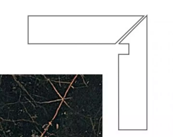 240633 MARBLE BATTISCALA NERO DX LAP 8x117.2