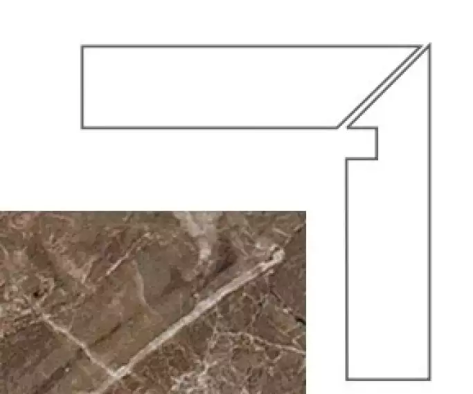 240637 MARBLE BATTISCALA MARRONE DX LAP 8x117.2