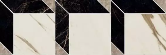 240851 MOSAICS CUBE NERO-BIANCO-GRIGIO 19,5x58,5