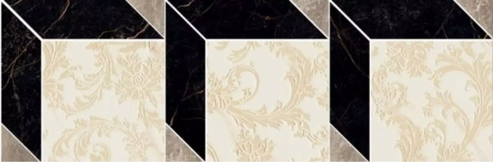 240861 MOSAICS CUBE NERO-BIANCO-GRIGIO 19,5x58,5