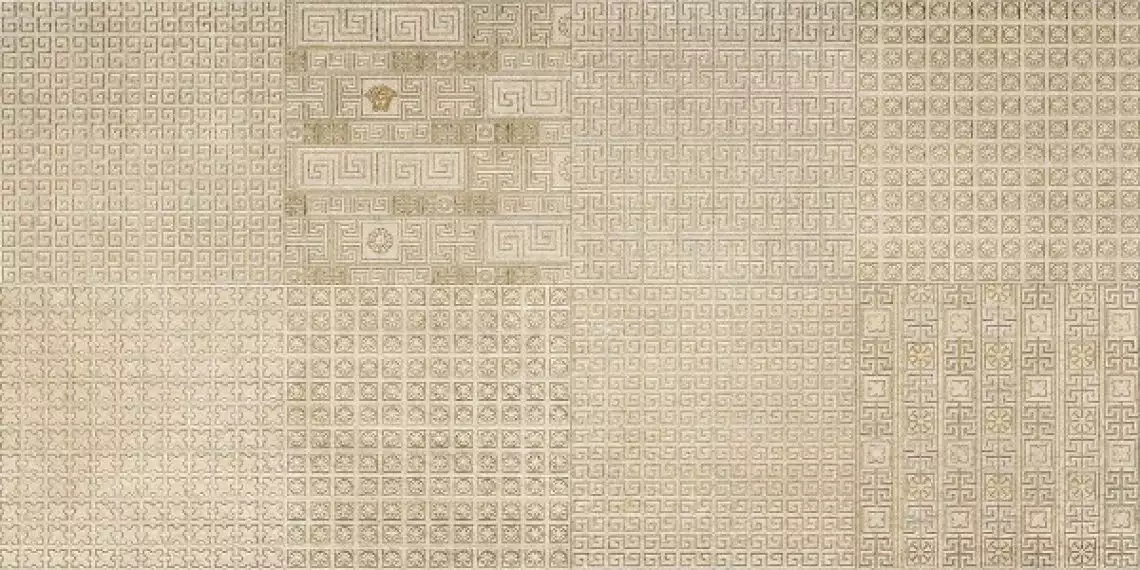 261354 GREEK FORMELLE BEIGE/ORO 40x80