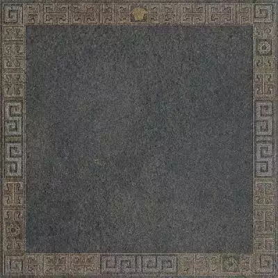261363 GREEK CASSETTONE ANTRACITE/ORO 40x40