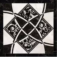 262534 Intarsio Bianco/Nero 78x78