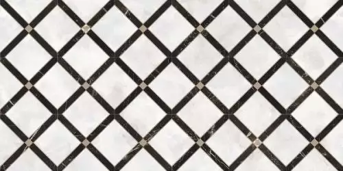 262544 INTRECCIO BIANCO/NERO 39x78