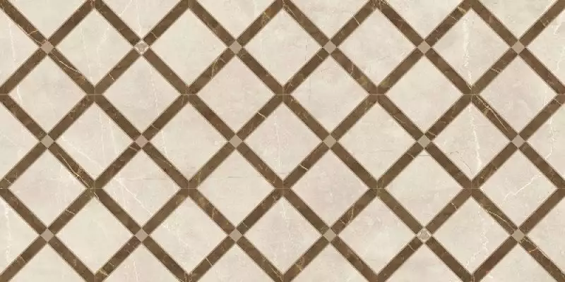 262545 INTRECCIO CREMA/MARRONE 39x78