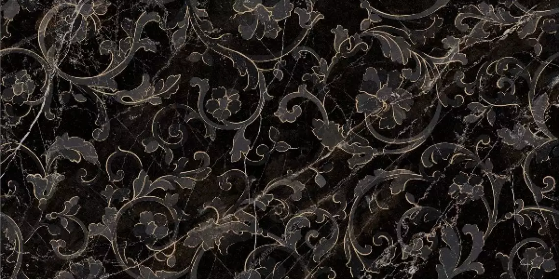 262552 FLOREALE NERO AMASANTA 39x78