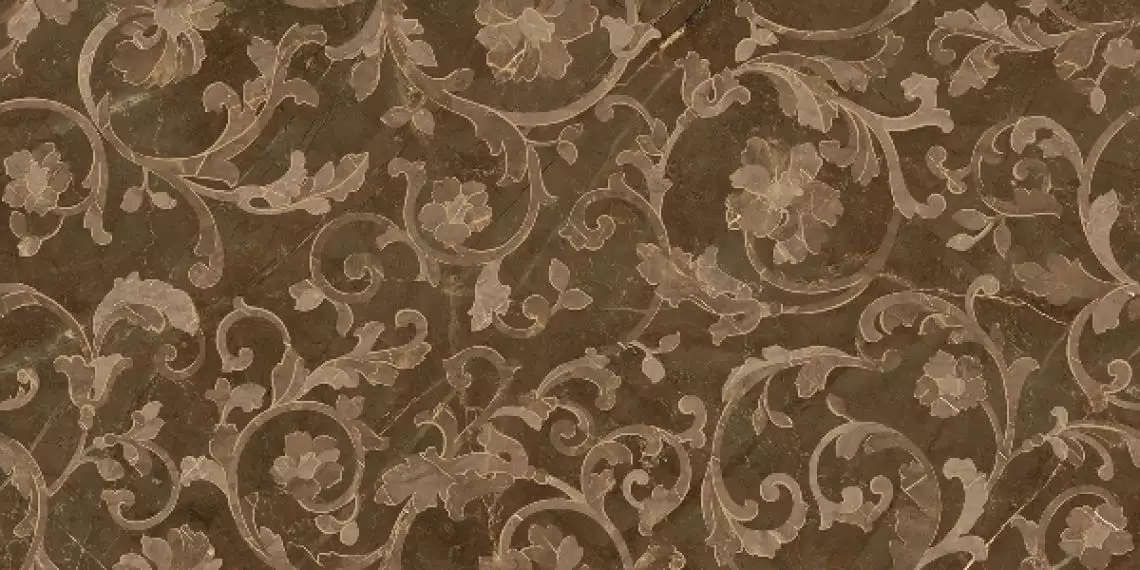 262553 FLOREALE PULPIS MARRONE 39x78