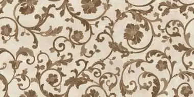262555 FLOREALE CREMA/MARRONE 39x78