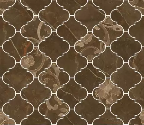 262623 MOSAICO ARABESCATO PULPIS MARRONE 35x35
