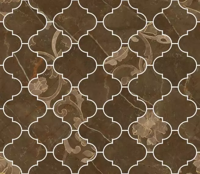 262623 MOSAICO ARABESCATO PULPIS MARRONE 35x35