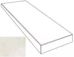 262660 GRADONE ANGOLARE SX ONICE BIANCO 4x32x78