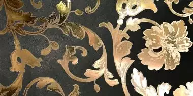 262690 PANNELLO BAROCCO NERO/ORO MIX 39x78