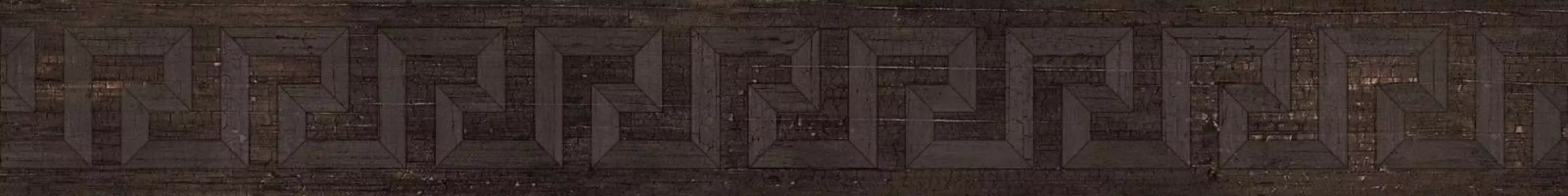 263131 Fascia Greca Intarsio Brown 10x80