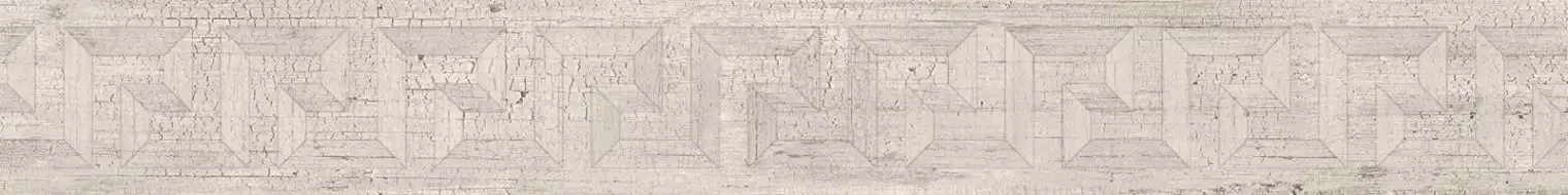263132 Fascia Greca Intarsio White 10x80