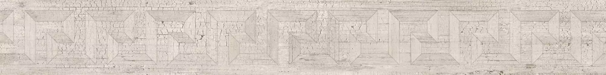 263132 Fascia Greca Intarsio White 10x80
