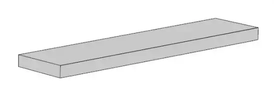 263220 GRADONE ANGOLARE SX CARBON 120x32x4