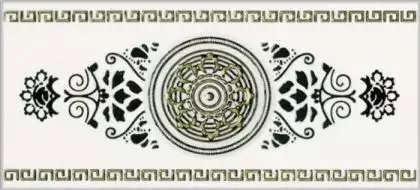 282501 Цезарь бордюр белый 15.2х33