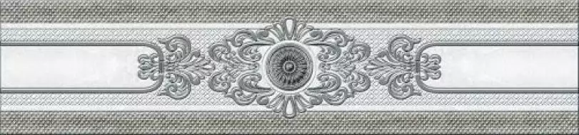 351 Плитка Бордюр Eclipse Grey Центр 7x30