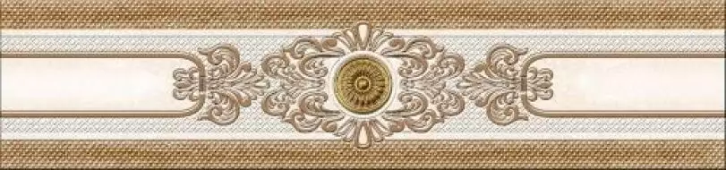 356 Плитка Бордюр Eclipse Beige Центр 7x30