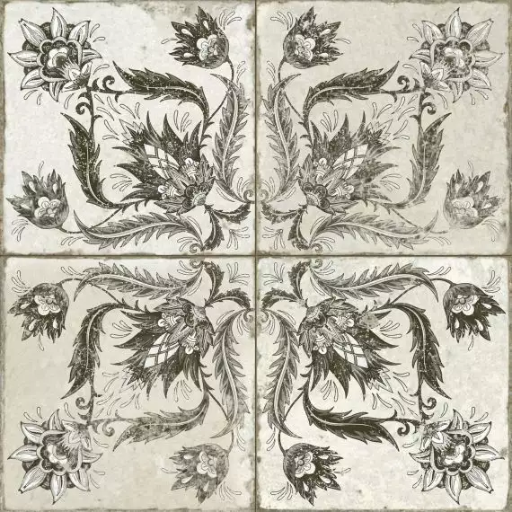 39368 Плитка Fs Ivy Black 45x45x0,95