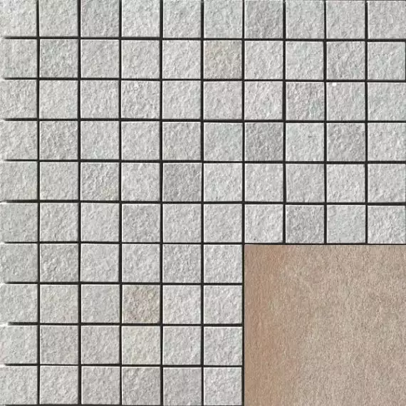 4704570 Amazzonia Mosaico DRAGON BROWN 3x3 30x30