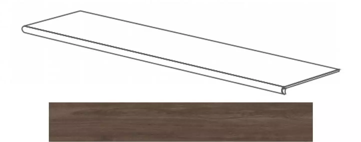 52105 Just GRADONE NOCE SCURO 120x4x32