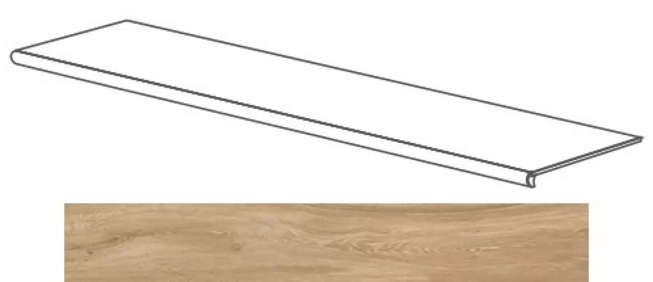 52106 Just GRADONE BEIGE MEDIO 120x4x32