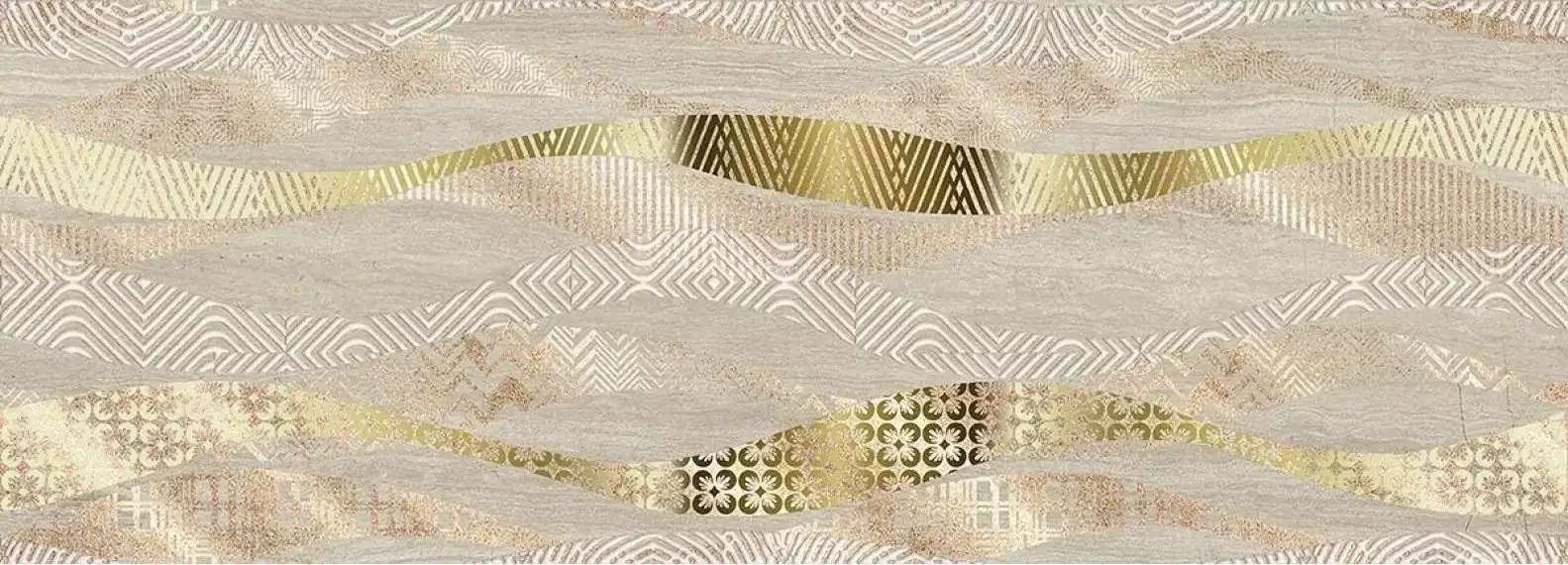 587662001 Плитка Trevi Decor Beige Onda 25.1x70.9