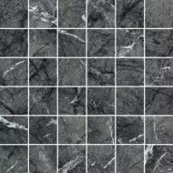 610110000735 Uffizi Black Mosaico 30x30