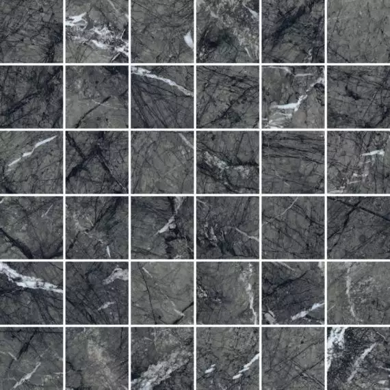 610110000735 Uffizi Black Mosaico 30x30