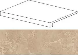 620070001011 Force Beige Scalino Frontale 33x120